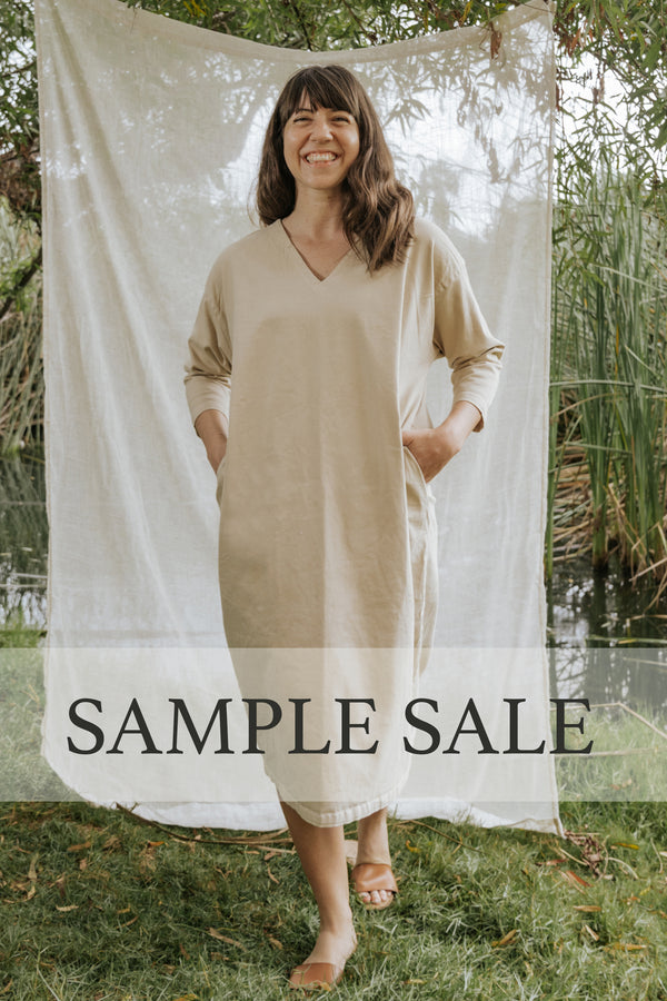 SAMPLE SALE | Cadence Cocoon Dress - Light Sand