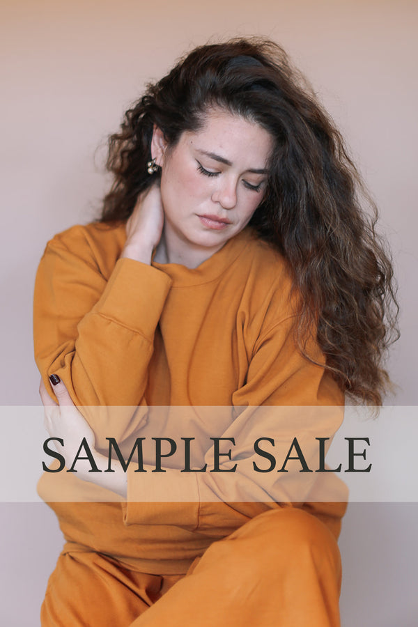 SAMPLE SALE | Cozy Fleece Sweatshirt - Turmeric